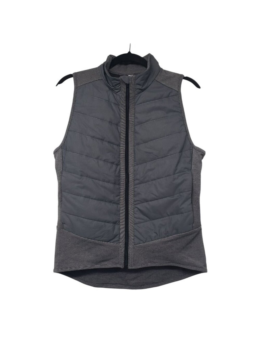 Lucy Gray Quilted Vest Running Athletic Workout